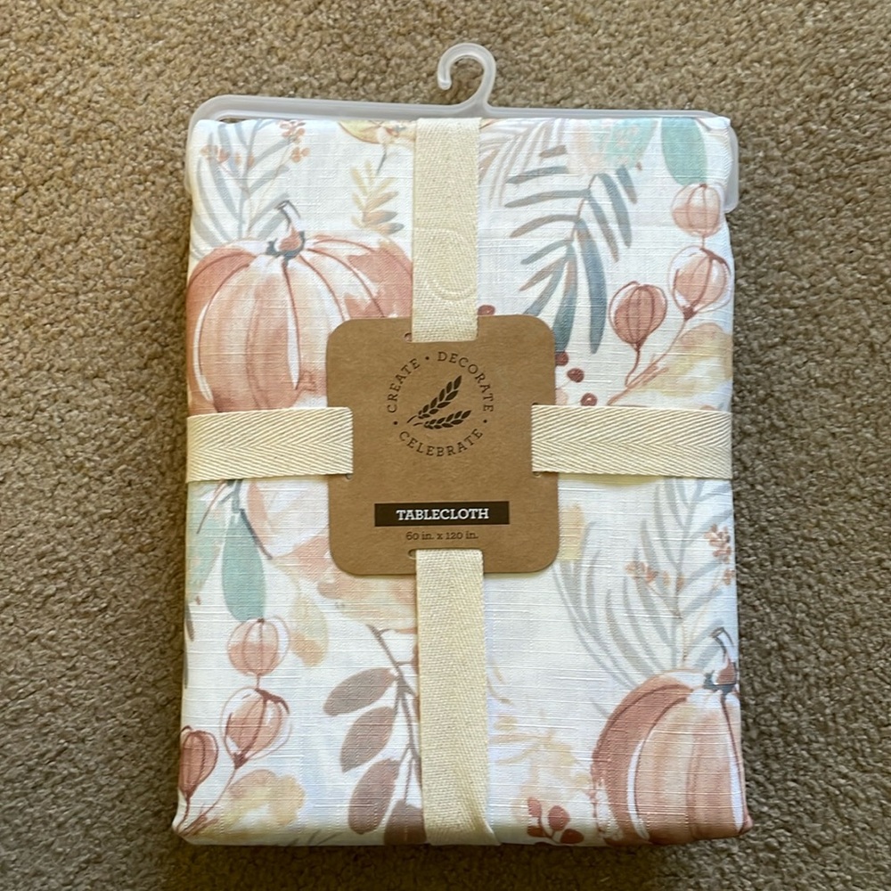 Create Decorate Celebrate Harvest Tablecloth - 60”x120”